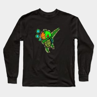Dabbing Jack O Lantern Sea Turtle Halloween Trick Or Treat Long Sleeve T-Shirt
